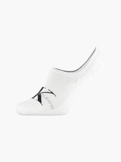 Calvin Klein Táskák & Kiegészítők HU957504 | Calvin Klein Logo Invisible Férfi Zokni Fehér